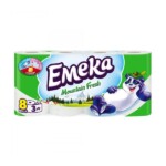 EMEKA HARTIE IGIENICA MOUNTAIN FRESH 3STR 8ROLE /SET