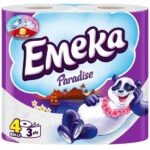 EMEKA HARTIE IGIENICA PARADISE 3STR 4ROLE/SET