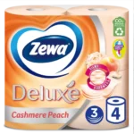 ZEWA HARTIE IGIENICA DELUXE PIERSICA 3STR 4 ROLE/SET