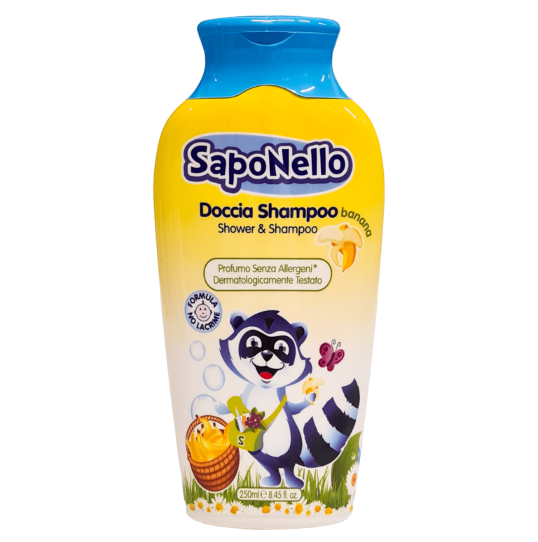 Sampon-pentru-copii-Saponello-Banana-250-ml-8001280013478-1-768x888 SAMPON PENTRU COPII SAMPONELLO BANANA 250ML - imagine 1