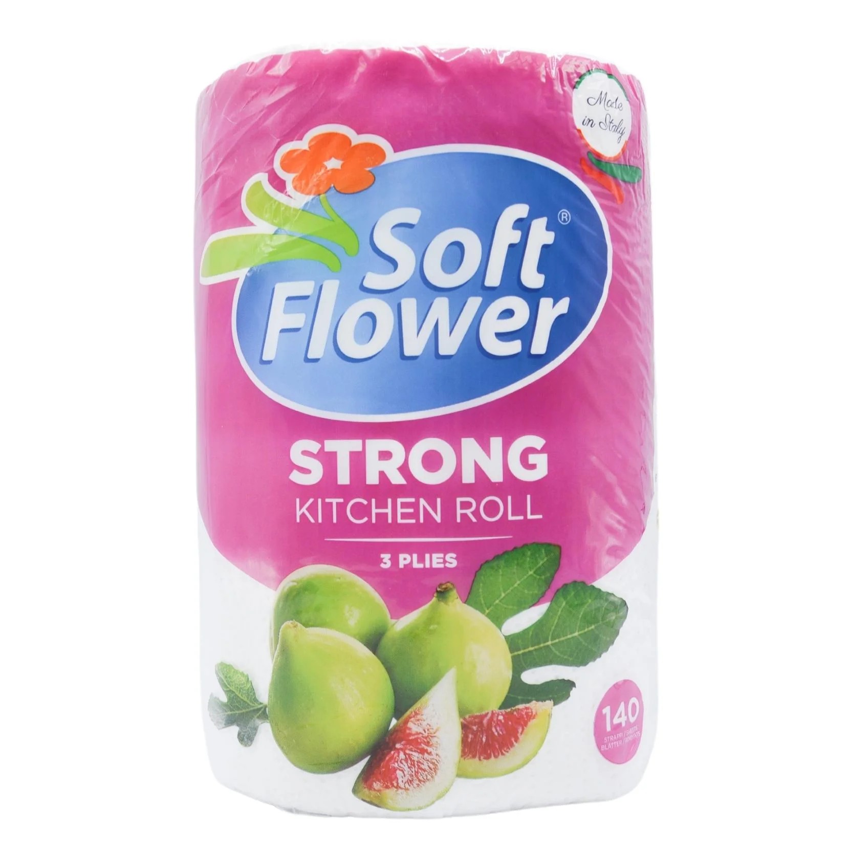 Rola-hartie-Soft-Flower-Strong-140-foi-3-straturi-8003885000884 ROLA HARTIE SOFT FLOWER STRONG 140 FOI 3 STRATURI - imagine 1