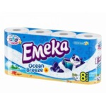 EMRKA HARTIE IGIENICA OCEAN BREEZE 3 STR / 8 ROLE