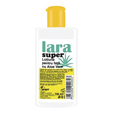 lotiune-pentru-fata-cu-aloe-vera-lara-super-150-ml-farmec-5726 LARA LOTIUNE FATA ALOE VERA 150ML - imagine 1
